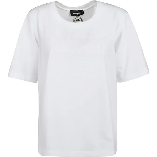 Stylische T-Shirts für Männer und Frauen , Damen, Größe: L - Dsquared2 - Modalova