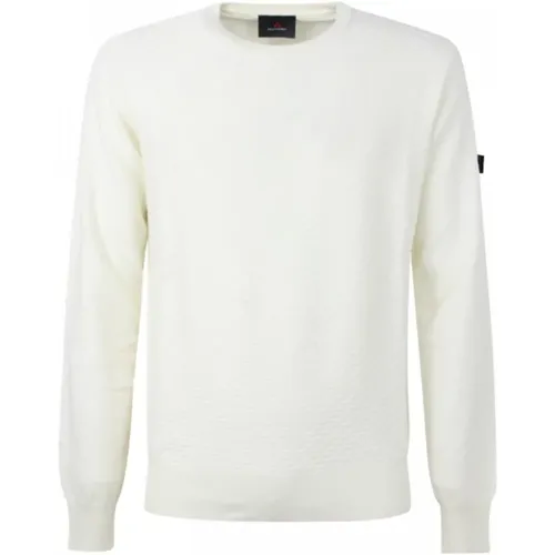 Crew Neck Wool Blend Sweater - L , male, Sizes: L - Peuterey - Modalova