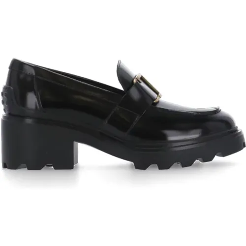 Leather Loafers with Fringes , female, Sizes: 4 1/2 UK, 5 1/2 UK, 8 UK, 3 UK, 5 UK, 2 UK, 6 UK, 7 UK, 6 1/2 UK, 4 UK - TOD'S - Modalova