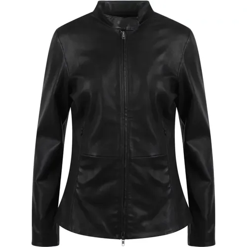 Leather Biker Jacket with Zip Closure , female, Sizes: L, M - S.w.o.r.d 6.6.44 - Modalova