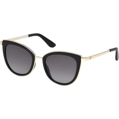 Black Gold/Grey Shaded Sunglasses , female, Sizes: 52 MM - Guess - Modalova