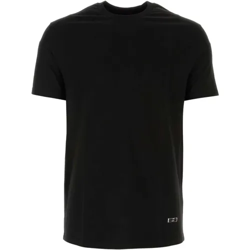 Stylisches Schwarzes Baumwoll-T-Shirt , Herren, Größe: M - Jil Sander - Modalova