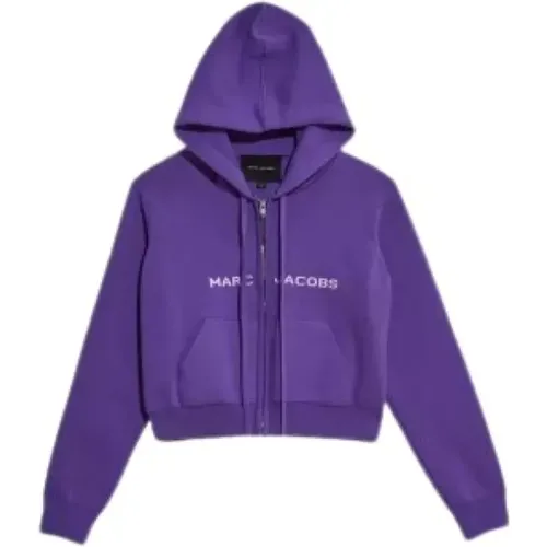 Modische Cropped Zip Hoodie , Damen, Größe: XL - Marc Jacobs - Modalova