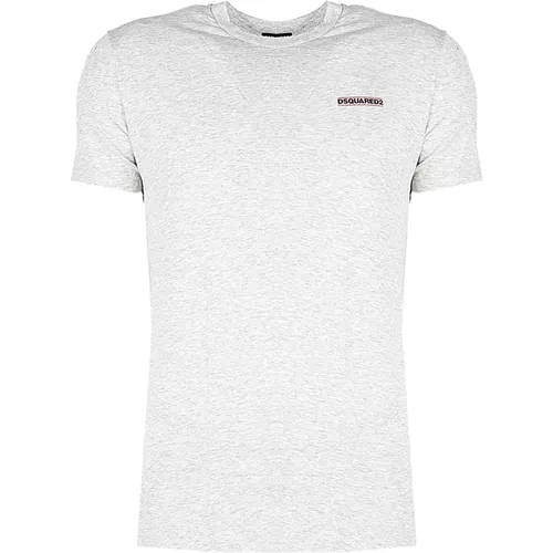 Einfaches Rundhals T-Shirt , Herren, Größe: S - Dsquared2 - Modalova