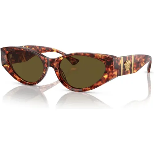 Cat Eye Sunglasses - Bold Elegance , female, Sizes: 55 MM - Versace - Modalova