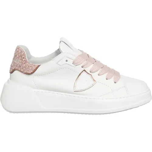 Tempel Sneakers mit Schnürung , Damen, Größe: 40 EU - Philippe Model - Modalova