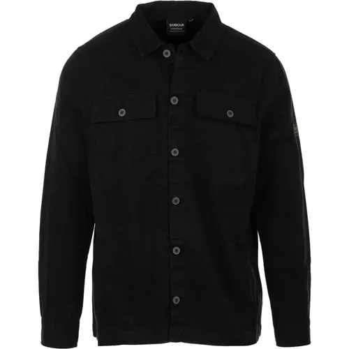 Schwarze Overshirt Hemden , Herren, Größe: L - Barbour - Modalova