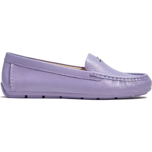 Logo Driver Loafers Hellviolett , Damen, Größe: 36 1/2 EU - Coach - Modalova