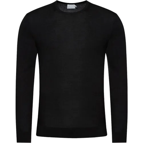 Merino Crew Neck Jumper , Herren, Größe: L - Calvin Klein - Modalova