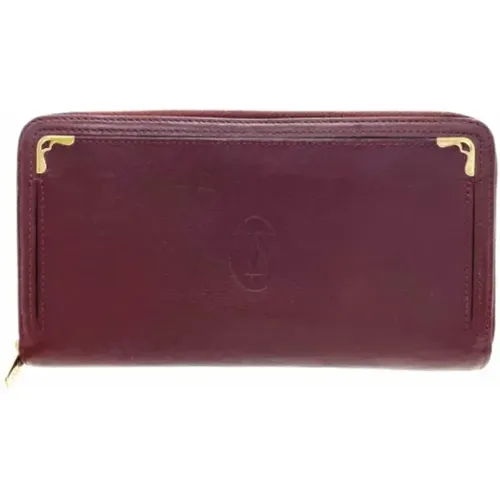 Pre-owned Leather wallets , female, Sizes: ONE SIZE - Cartier Vintage - Modalova