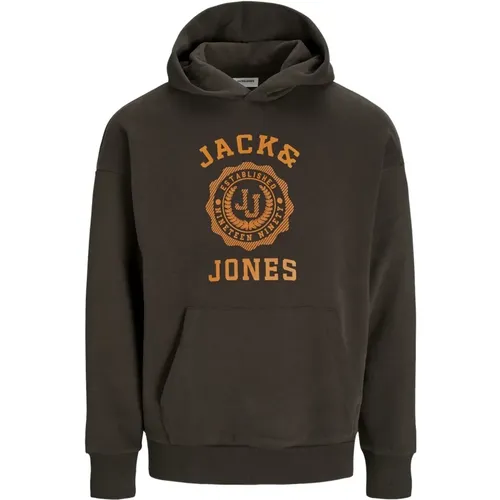 Victo Hoodie Komfort Stil , Herren, Größe: S - jack & jones - Modalova