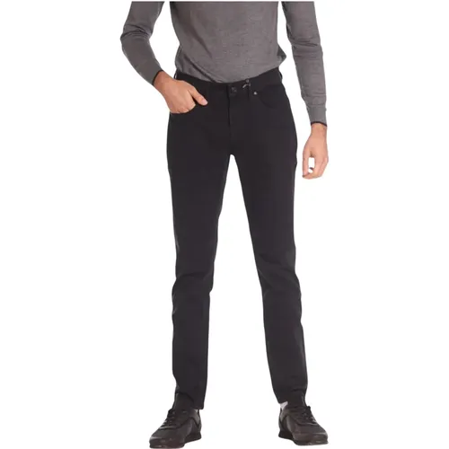 Schwarze Slim Fit 5-Pocket Hose , Herren, Größe: W40 - Jeckerson - Modalova