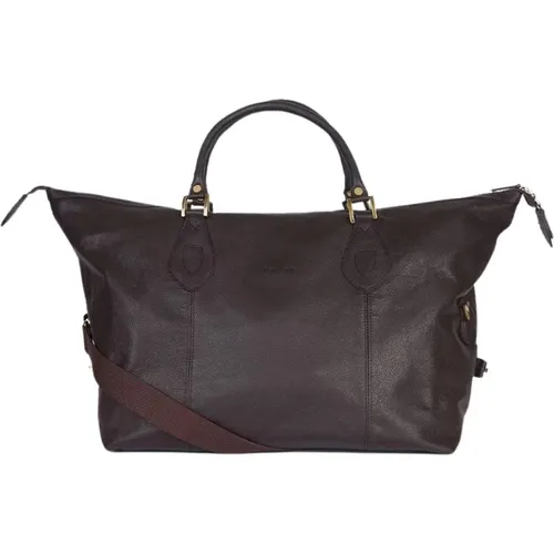 Versatile Leather Travel Bag , unisex, Sizes: ONE SIZE - Barbour - Modalova