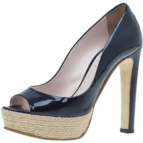 Pre-owned Leather heels , female, Sizes: 3 UK - Miu Miu Pre-owned - Modalova