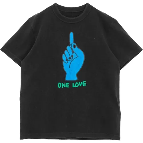 One Love T-shirt , male, Sizes: M - Sacai - Modalova