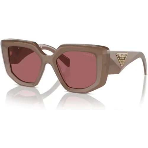 Quadratische Sonnenbrille - UV400-Schutz - Prada - Modalova