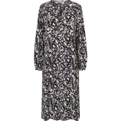 Floral Dress with Puff Sleeves , female, Sizes: XS, L, XL, 2XL, M, S - Masai - Modalova