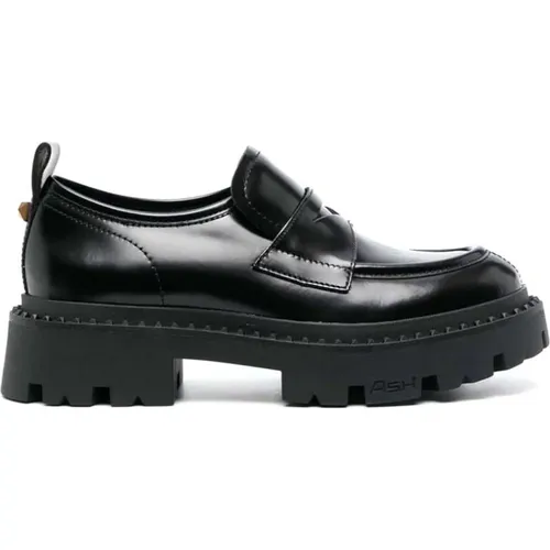 Leather Stud Combo Loafer , female, Sizes: 6 UK, 3 UK - Ash - Modalova