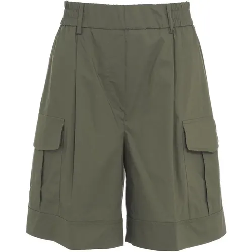 Grüne Shorts für Frauen , Damen, Größe: S - Kaos - Modalova