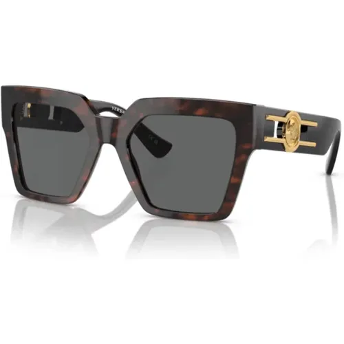 Mutige quadratische Sonnenbrille , unisex, Größe: 54 MM - Versace - Modalova