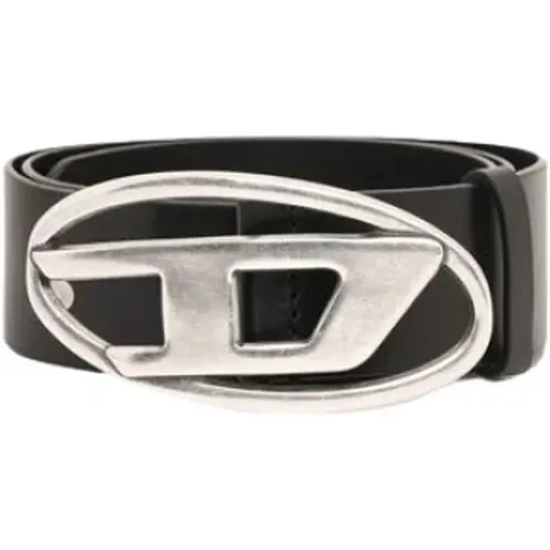 Oval Logo Belt , male, Sizes: 105 CM - Diesel - Modalova