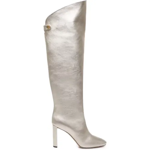 Boots Golden , female, Sizes: 6 UK, 4 UK, 7 UK, 5 UK - Maison Skorpios - Modalova