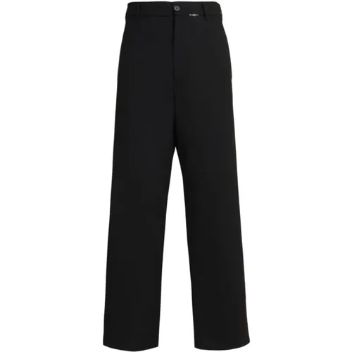 Wide Leg Wool Trousers , male, Sizes: S, L, XL, M - Marni - Modalova