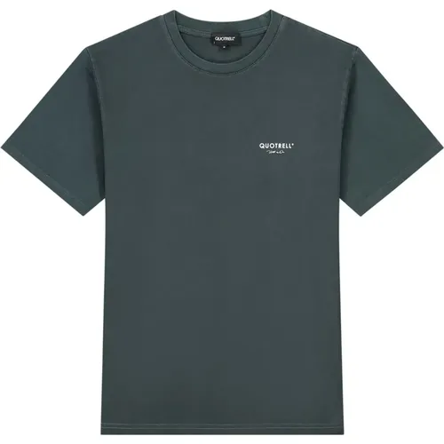 Anthracite T-Shirts , male, Sizes: 2XL - Quotrell - Modalova