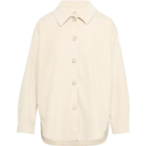 Cord-Overshirt mit Seitentaschen , Damen, Größe: M - s.Oliver - Modalova