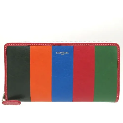 Pre-owned Leather wallets , female, Sizes: ONE SIZE - Balenciaga Vintage - Modalova