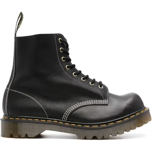 Pascal Combat Boots Charcoal Grey , female, Sizes: 5 UK, 4 UK, 6 UK - Dr. Martens - Modalova