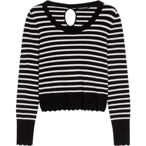 Stilvoller Strickpullover , Damen, Größe: S - Pennyblack - Modalova