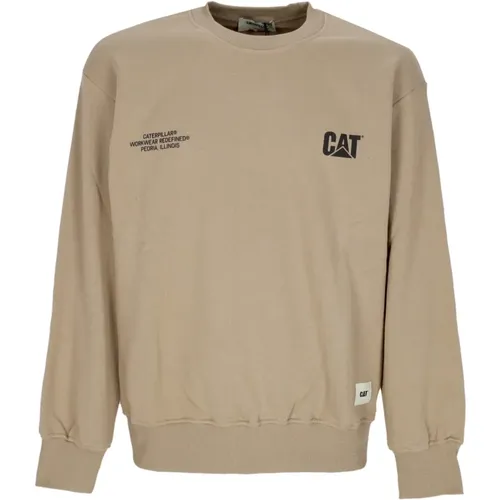 Crewneck Sweatshirt Lemon Pepper , Herren, Größe: L - CAT - Modalova