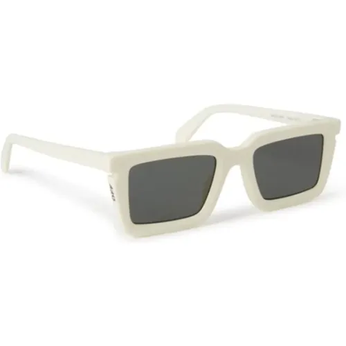 Off , Stylish Tucson Sunglasses , unisex, Sizes: ONE SIZE - Off White - Modalova