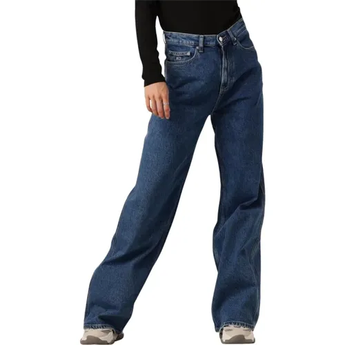 Hohe Taille Weite Bein Jeans , Damen, Größe: W29 L32 - Tommy Jeans - Modalova