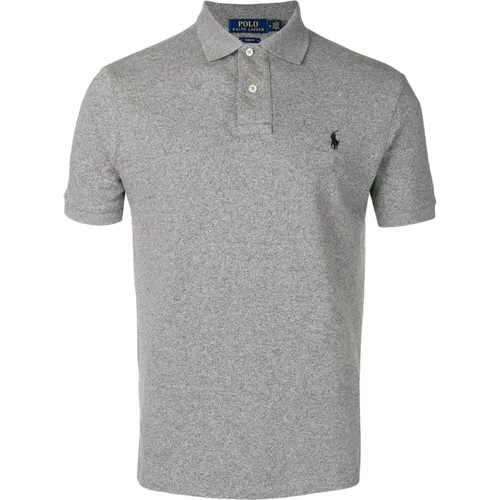 Graues Logo Polo Shirt , Herren, Größe: M - Ralph Lauren - Modalova