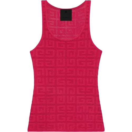 Fuchsia All-over 4G Pattern Slim Fit , female, Sizes: XS, M - Givenchy - Modalova