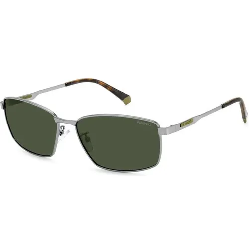Stahl-Sonnenbrille für Männer , Herren, Größe: 60 MM - Polaroid - Modalova