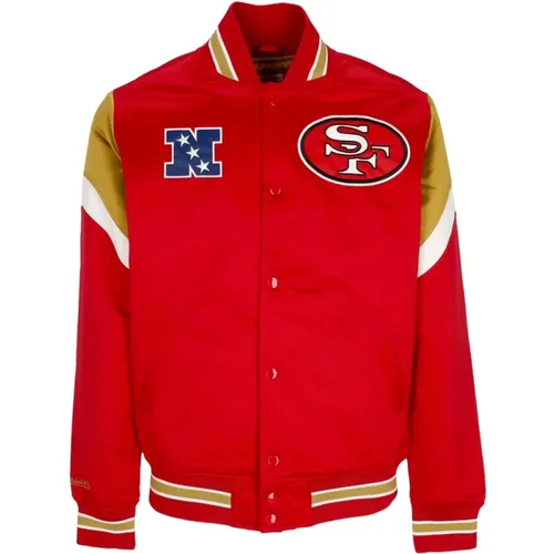 NFL San Francisco 49ers Bomberjacke , Herren, Größe: L - Mitchell & Ness - Modalova