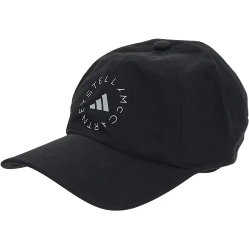 Schwarze Logo Print Baseball Cap , Damen, Größe: ONE Size - adidas by stella mccartney - Modalova