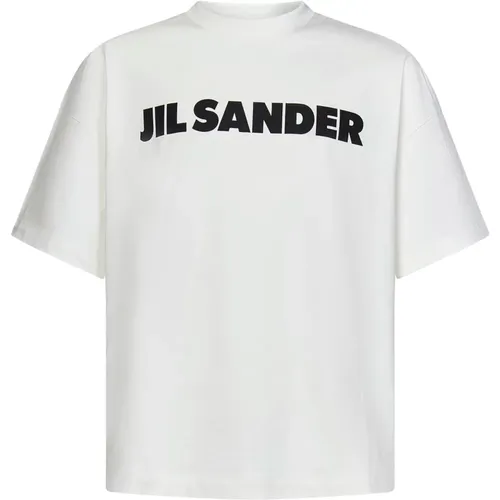 Porcelain Logo T-Shirt , male, Sizes: XS - Jil Sander - Modalova