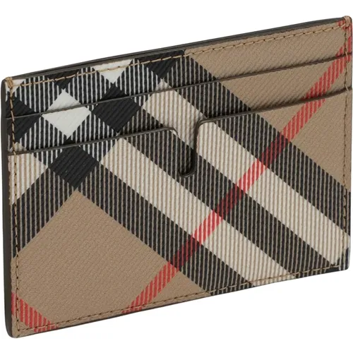 Credit Card Holder Wallet , male, Sizes: ONE SIZE - Burberry - Modalova