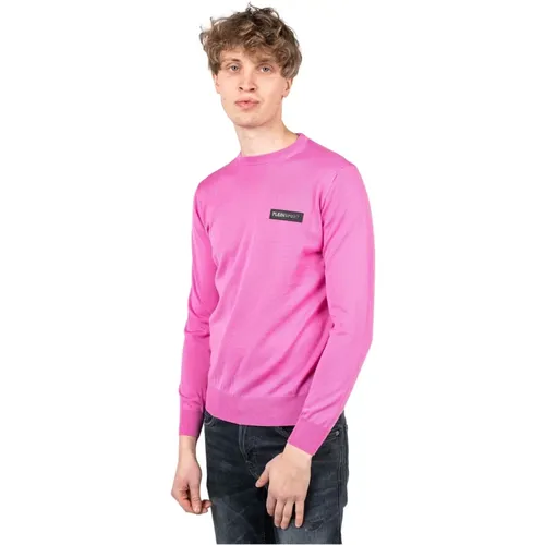 Herren Merinowoll Rippstrickpullover , Herren, Größe: 2XL - Plein Sport - Modalova