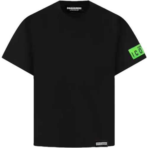 Schwarze T-Shirts und Polos , Herren, Größe: 2XL - Dsquared2 - Modalova