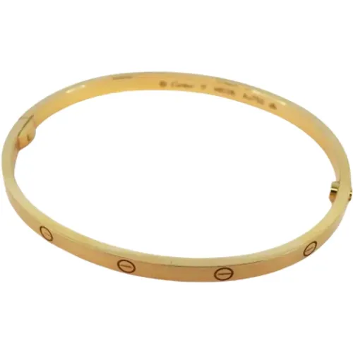 Pre-owned Gold bracelets , female, Sizes: ONE SIZE - Cartier Vintage - Modalova