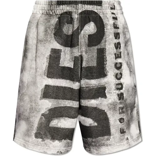 P-Bisc shorts with logo , male, Sizes: M, L, S, XS - Diesel - Modalova