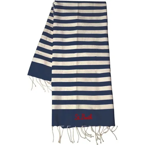 Striped Beach Towel , female, Sizes: ONE SIZE - Saint Barth - Modalova