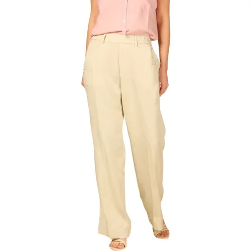 Grüne Modal Chino Jogger Hose , Damen, Größe: XS - Mason's - Modalova