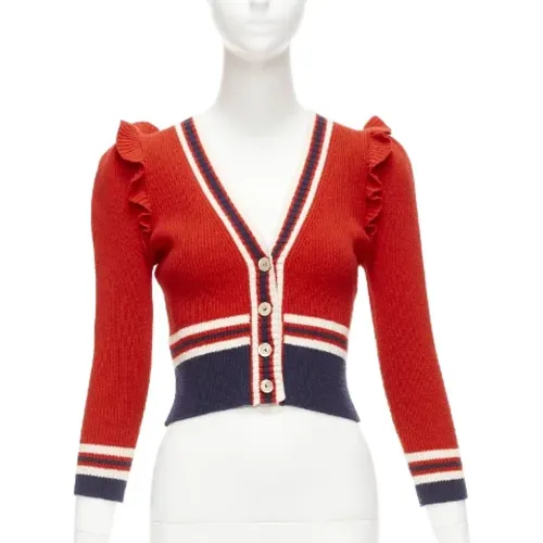 Pre-owned Wool tops , female, Sizes: S - Gucci Vintage - Modalova