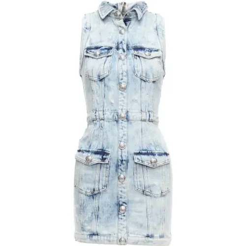 Pre-owned Denim dresses , female, Sizes: S - Balmain Pre-owned - Modalova